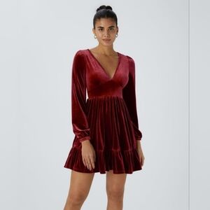 HALARA Sangria Long Sleeve Dress